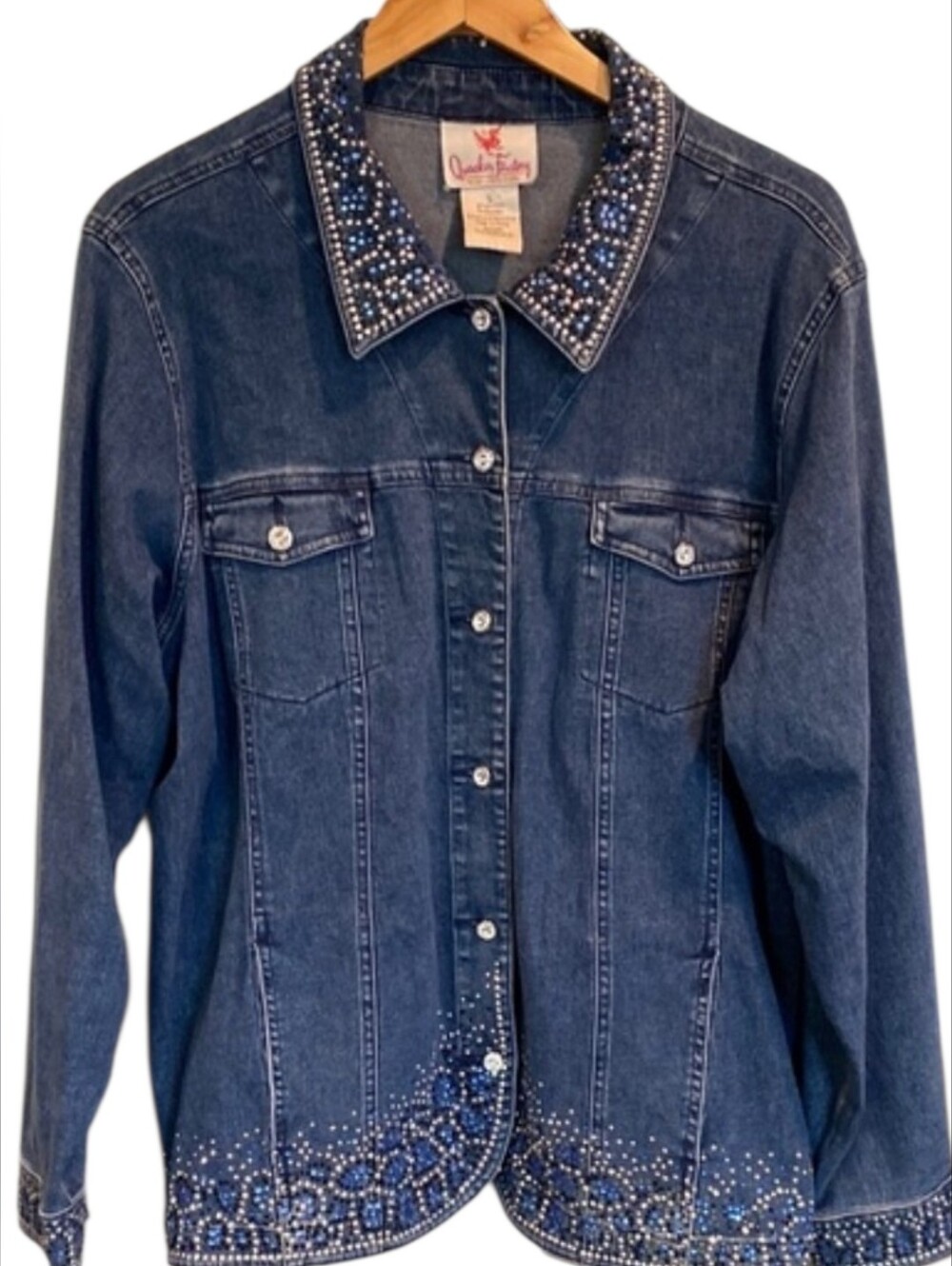 Vintage Quacker Factory Denim Jacket Size 1X